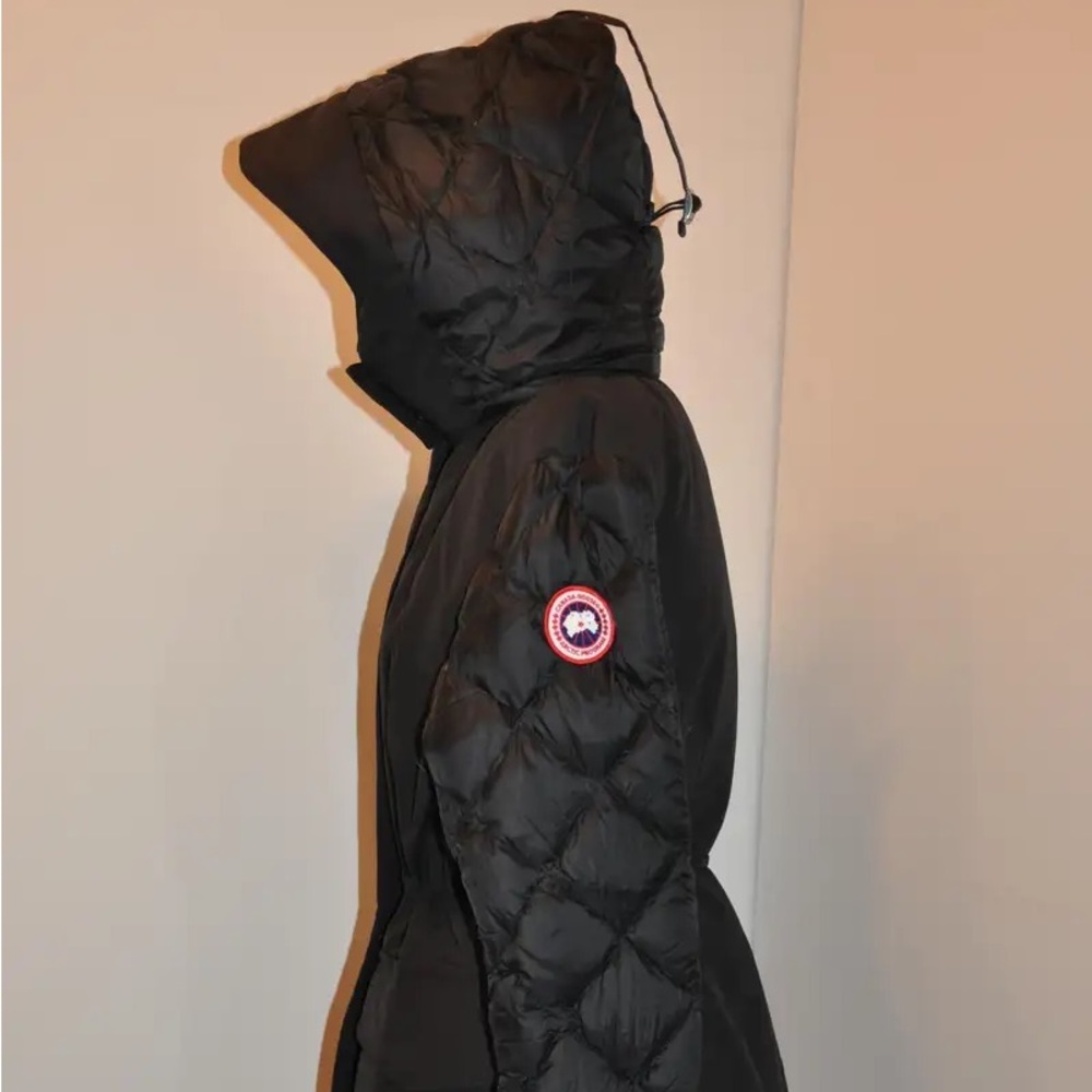 Canada Goose 'Arctic Program' Black Quilted Accent Removable Hooded Down Jacket